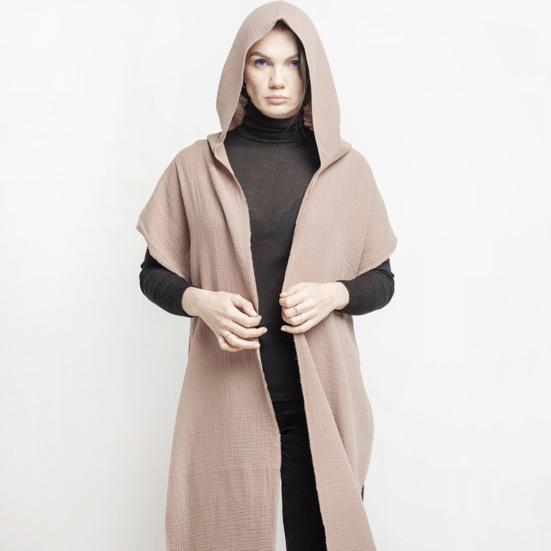 Men Shawl Scarf Lightweight Solid Color Long Scarf Shawl Retro Cotton Linen Outdoor Neck