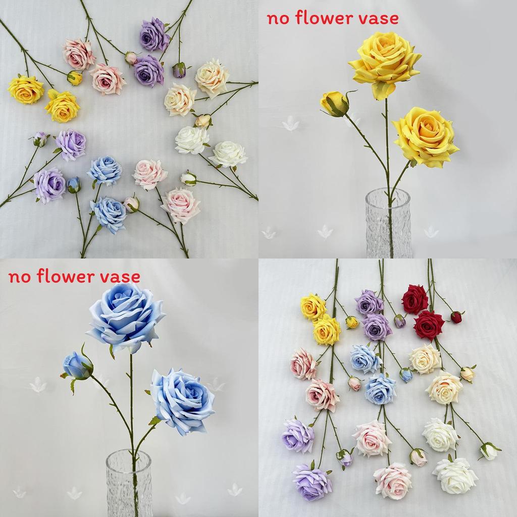 Realistic Faux Silk Flower Bouquets For Event Decoration And Home Interior Styling