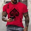 Летняя красочная мужская футболка с принтом покерных драгоценных камней 3D Мужская модная повседневная футболка с изображением Иисуса и короткими рукавами