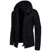 European and American Men's Slim-Fit Hooded Solid Color Jacket for Autumn/Winter