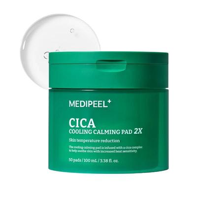 Cica Cooling Calming Pad 2X 100ml 50EA