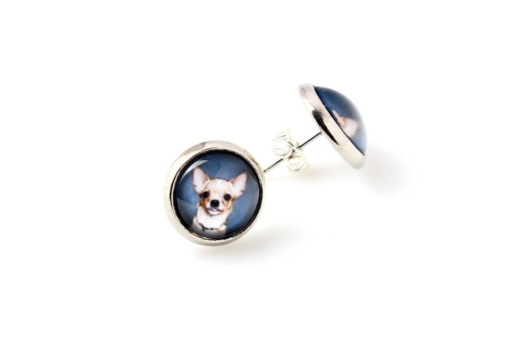 Chihuahua short-haired, Chihuahua smooth – Earrings your photo handmade, own photo | Art-Dog