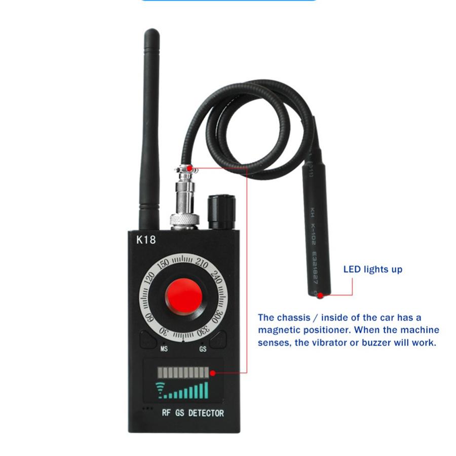 Антидетектор Детектор скрытых камер РЧ-сигнал GPS Аудиоискатель Трекер Сканер