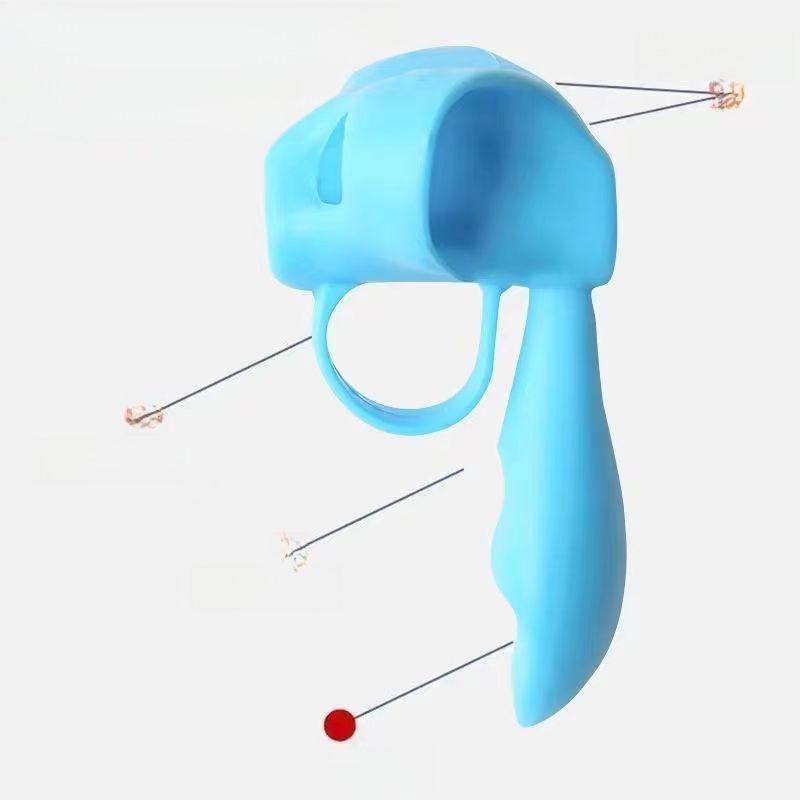 Детская силиконовая подставка для ручек: Корректор осанки при письме пятью пальцами для начинающих в детском саду, портативный пенал