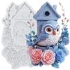 Owls Bird Silicone Molds Owls Fondant Mold Cake Decorating Tools Cupcake Topper Candy Chocolate Gumpaste Mold