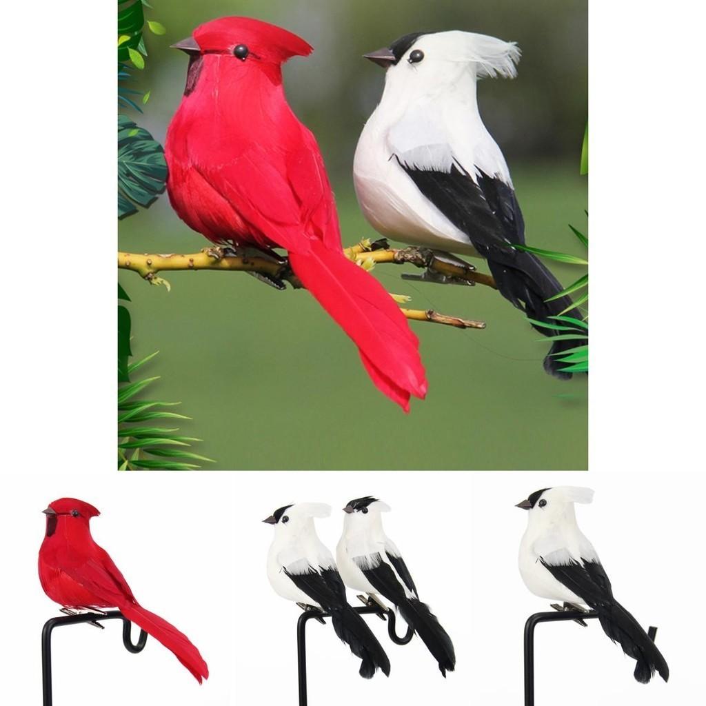 Handcrafted Foam Bird Sparrow With Real Feather For Unique Weddings