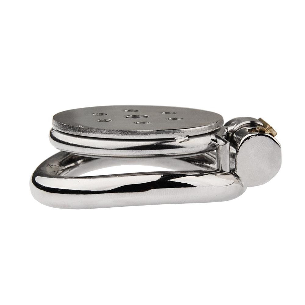 Male Super Mini Chastity Cage Device Stainless Steel Penis Cage Cock Ring Chastity Lock Sex Toys For Men BDSM Sissy