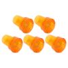 5PCS 22mm Single Angle Cane Tips Imitation Tire Texture Preservative Nonslip Rubber Translucent