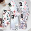 Vintage Leaf Flower Floral Clear Case For Xiaomi Redmi Note 12 7 8 9 8t 11t 8 10 Pro 9s 10s 11 11s For Mi 9a 9 9c 9t 10 10c K40