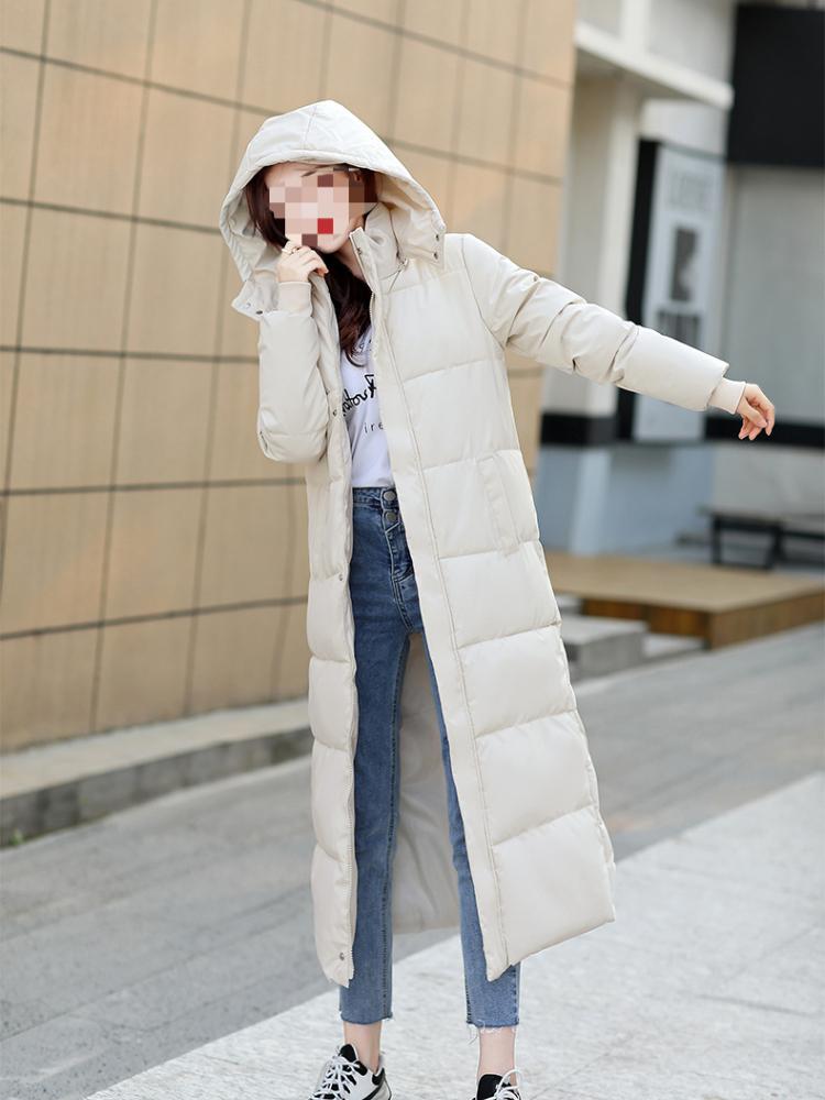 Women's Winter New Over The Knee Korean Version Coat, Long Down Cotton Jacket, Fashionable Women's Jacket