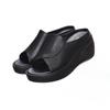 Thick Sole Sloping Heel Women's Slippers Summer New Comfortable Soft Sole Fish Mouth Slippers Outdoor Beach Open Toe Slippers
