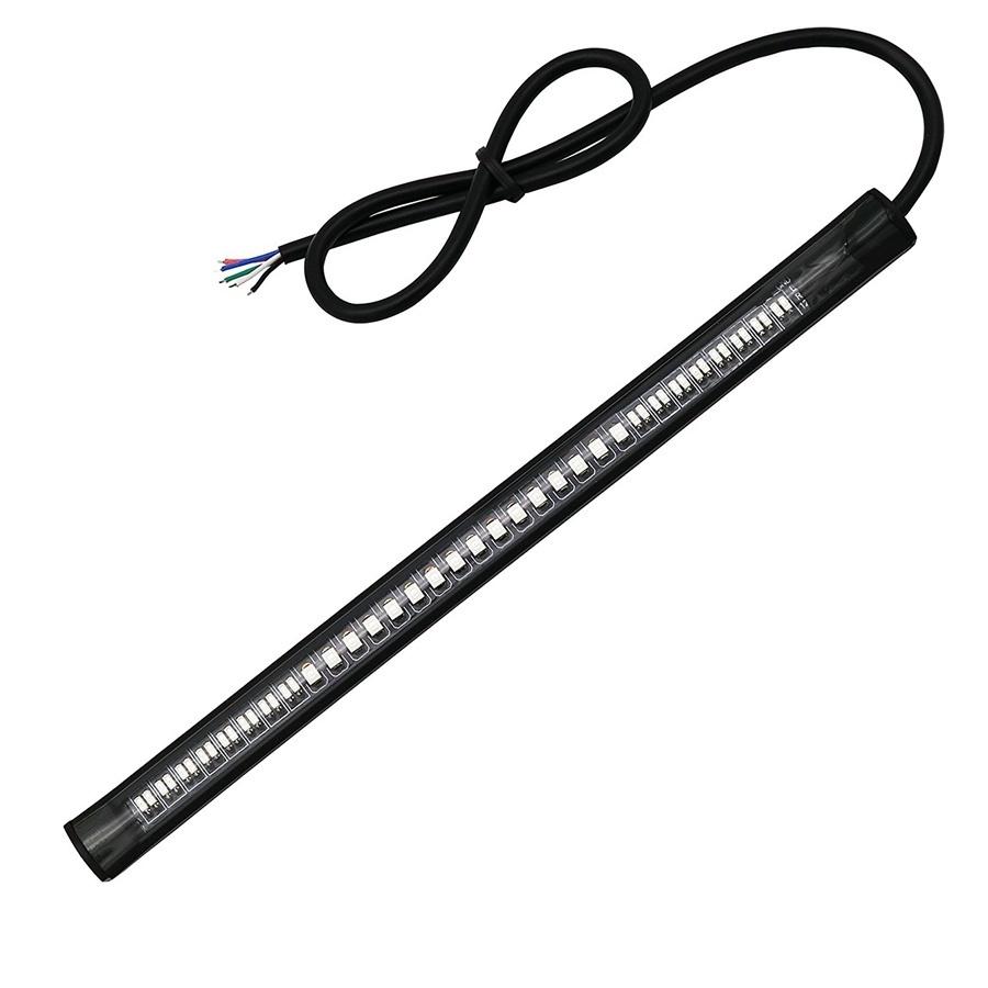 Flexible Motorcycle 48 LED Strip Rear Tail Brake Stop Turn Signal Light Lamps