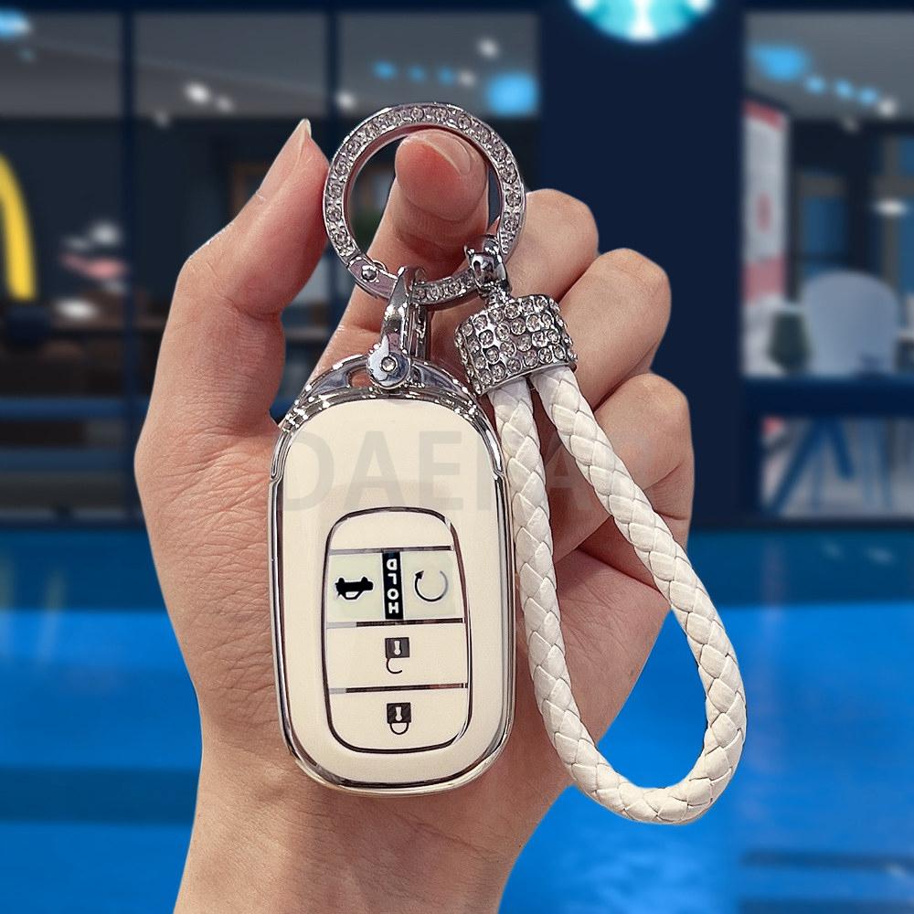 Чехол-брелок из ТПУ для автомобильного ключа Honda Accord Civic Hr-V Cr-V Pilot Sport Si Ex Ex-L Брелок Автоаксессуары