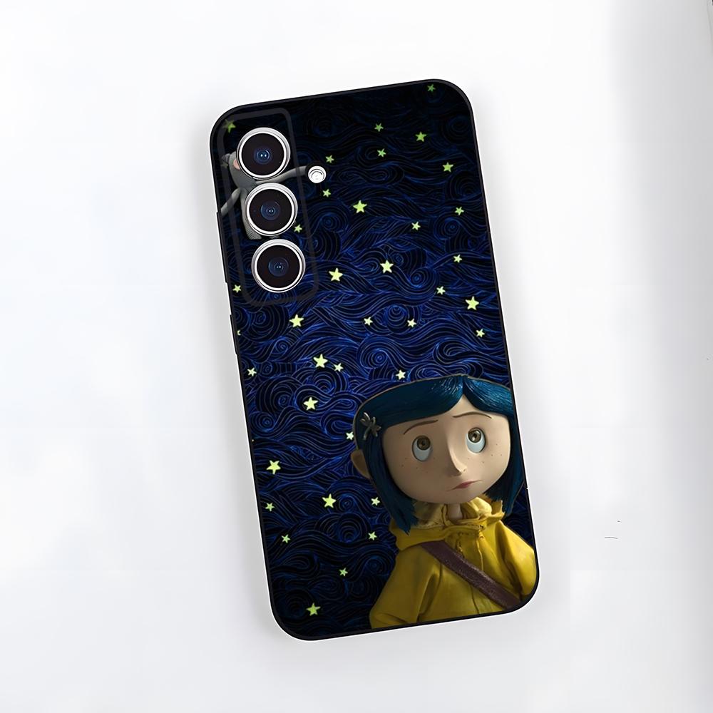 Аниме Чехол для телефона Коралина Для Samsung A25 A13 A33 5G A54 A36 A35 A56 A52 A14 Ударопрочный Мягкий Чехол