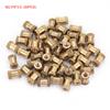 M2.5 Brass Cylinder Knurled Round Molded In Insert Embedded Nuts (M2.5*6*3.5; 50pcs)