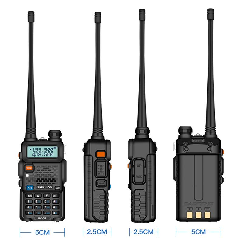 Baofeng UV-5RX Walkie Talkie Type-C Wireless Copy Frequency AM FM Long Rang Powerful Two Way Portable Radio UV-5R New Upgrade