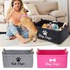 Pet Toy Storage Box Lightweight Flexible Large Capacity Storage Basket Organizer for Toys Coats Blankets