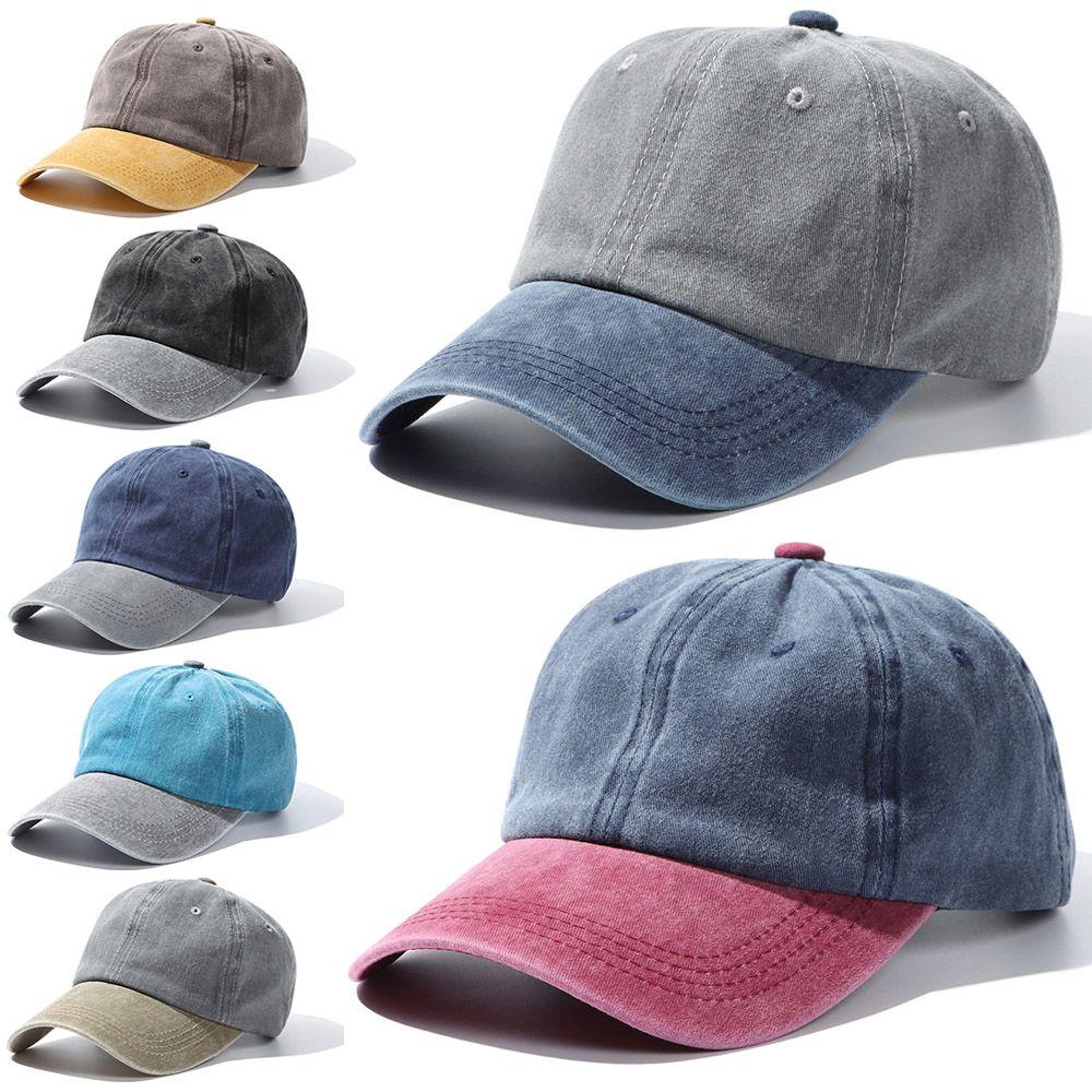 Fashion Men Women Adjustable Sunscreen Hats WASHED DENIM Cap Baseball Hats Distressed Faded Caps