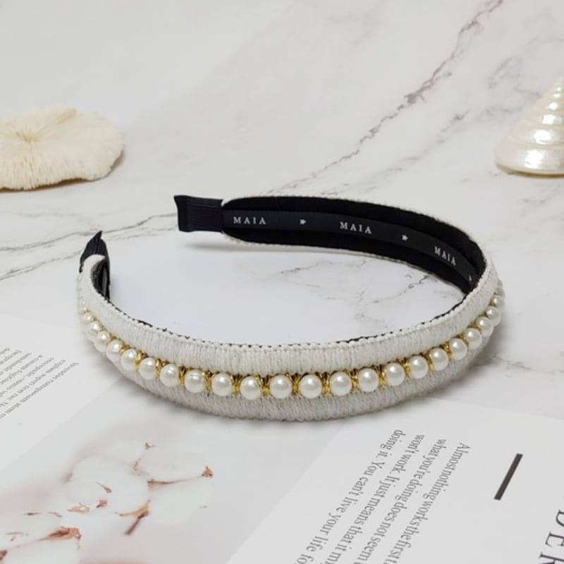 MAIA Жемчужная повязка на голову