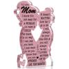 Mom Gifts from Daughter Christmas Gift for Mom, Mom Birthday Ideas Gift Cool Mother's Day Gifts from Daughter Best Mom Ever Gifts Acrylic Plaque Sign