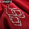 CHSHINE Fine High Quality 925 Sterling Silver Earrings Fashion Jewelry Elegant Woman Hanging Drop Long Wedding