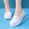 Туфли для кормления грудью с воздушной подушкой для женщин с мягкой подошвой, дышащие, удобные, нескользящие и устойчивые к запахам. Белые туфли с плюшевым хлопком для работы