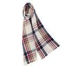 Cashmere Thick Check 30 X Composition Gift Boxed [Pashmina Collection] 100% Scarf, Pattern, 165cm, White,
