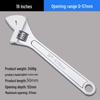 Multi-Function Adjustable Bathroom Wrench with Large Opening and Short Handle