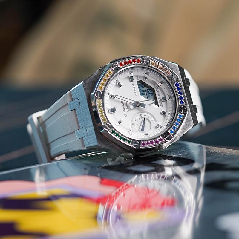 Casio Унисекс 462 мм Белые часы GMA-S2100-7A(Watch8--)