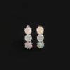 Gorgeous Romantic Design Multi-color Natural Opal Earrings Light Luxury Women Fine Jewelry Anniversary & Birthday & Holiday Gift
