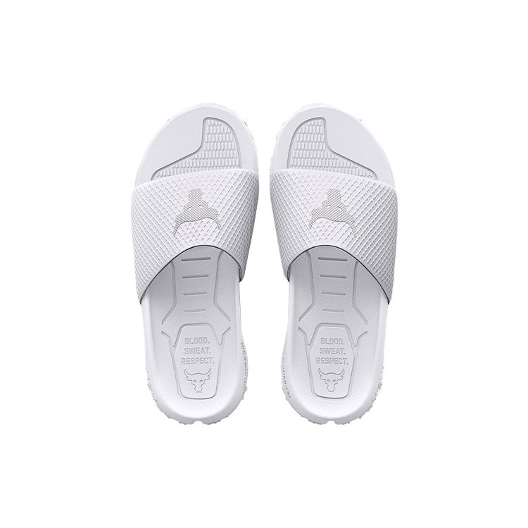 Under Armour Кроссовки Project Rock Slide White Halo Grey Мужские 3025237-101