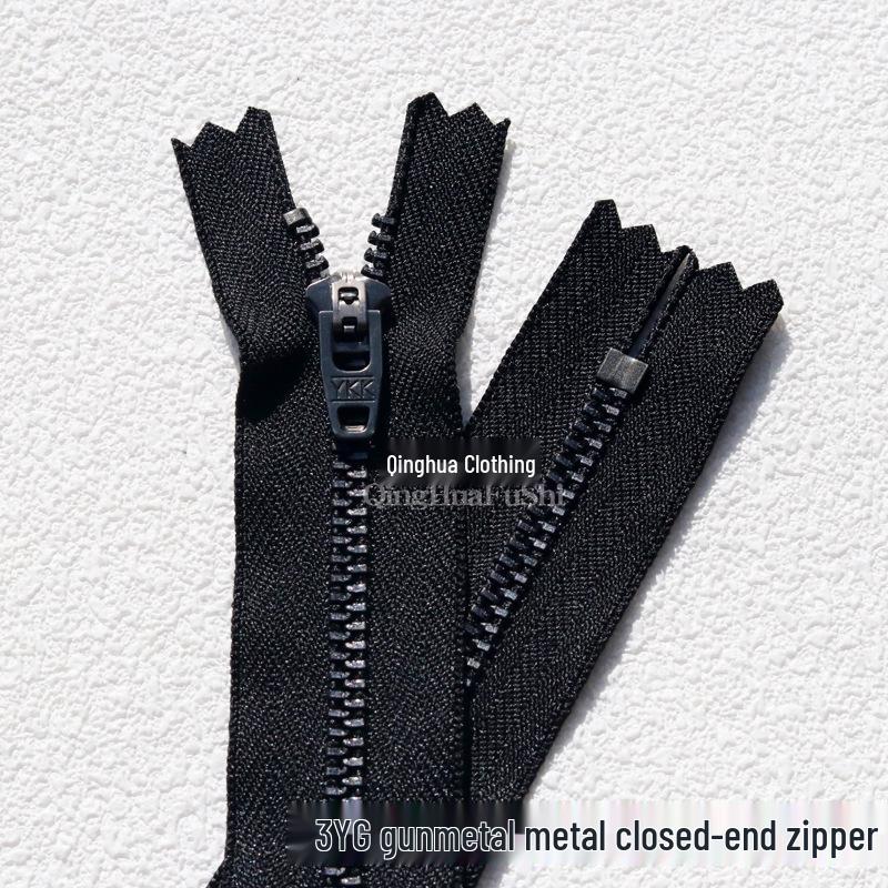 Медная молния YKK3YG цвета Gunmetal для джинсов, кожаных сумок, брюк - Оригинальный продукт
