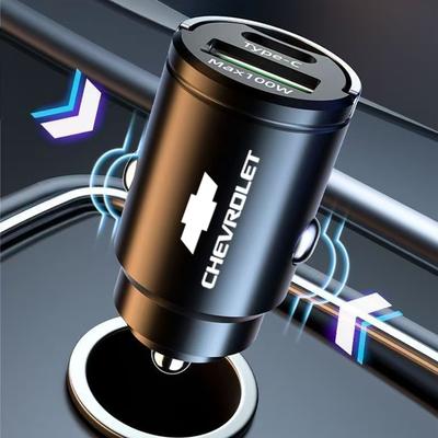 Автомобильное зарядное устройство USB Type C для телефона Скрытая Быстрая Зарядка Преобразователь Штекера Для Chevrolet CRUZE Spark Captiva Epica Malibu SS Nubira Tracker