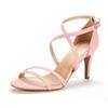 New Women Sandals Fashion Summer Sexy Pumps 8cm Open Toe Ankle Straps Sandal Thin High Heels Party Dress Red Wedding Shoes