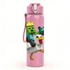 1PC Minecraft Duck Warrior Character 750ml Color Plastic Sports Water Bottle Leakproof Flip Straw Lid Suitable for Sports Office Home Use