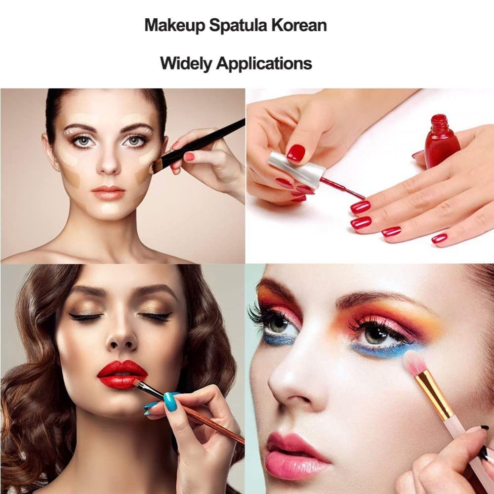 PU Cover Cosmetic Spatula Tool Makeup Spatula Korean Set Makeup Mixing Palettes Make Up Palette