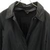 Prada Made In Italy Stainless Collar Coat L Black With Liner Women Used