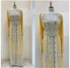 Long Moroccan Hand Work Farasha Dress Islamic Dubai Kaftan Gown Abaya Stylish