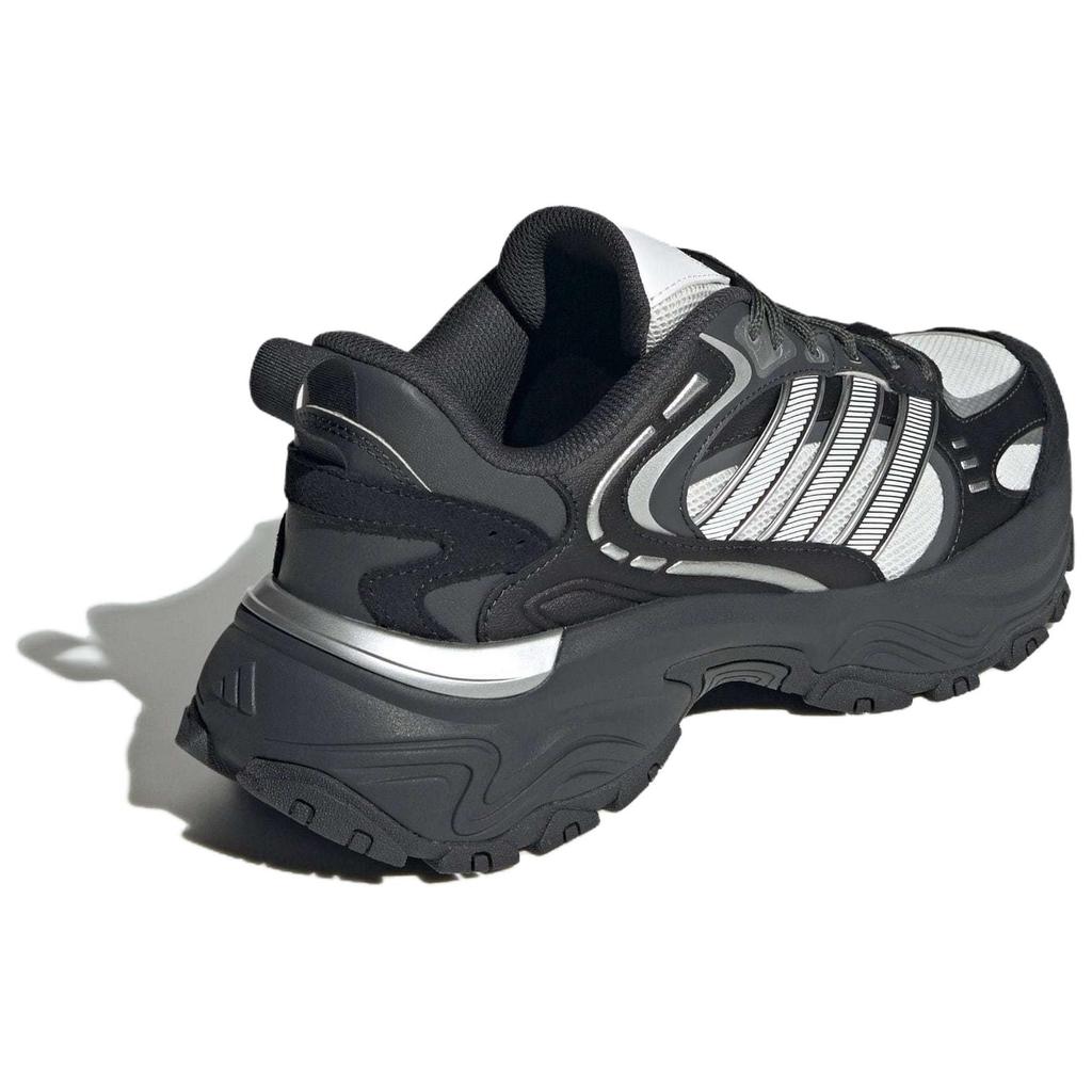 Новые кроссовки Adidas с низким верхом, противоскользящие, износостойкие, на массивной подошве, унисекс, черно-серого цвета JR0040