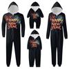 Комплект одежды для родителей и детей с капюшоном и молнией, модный домашний костюм