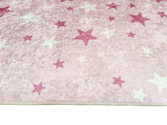 Children's Star Rug, Pink Dimensions - 120x160