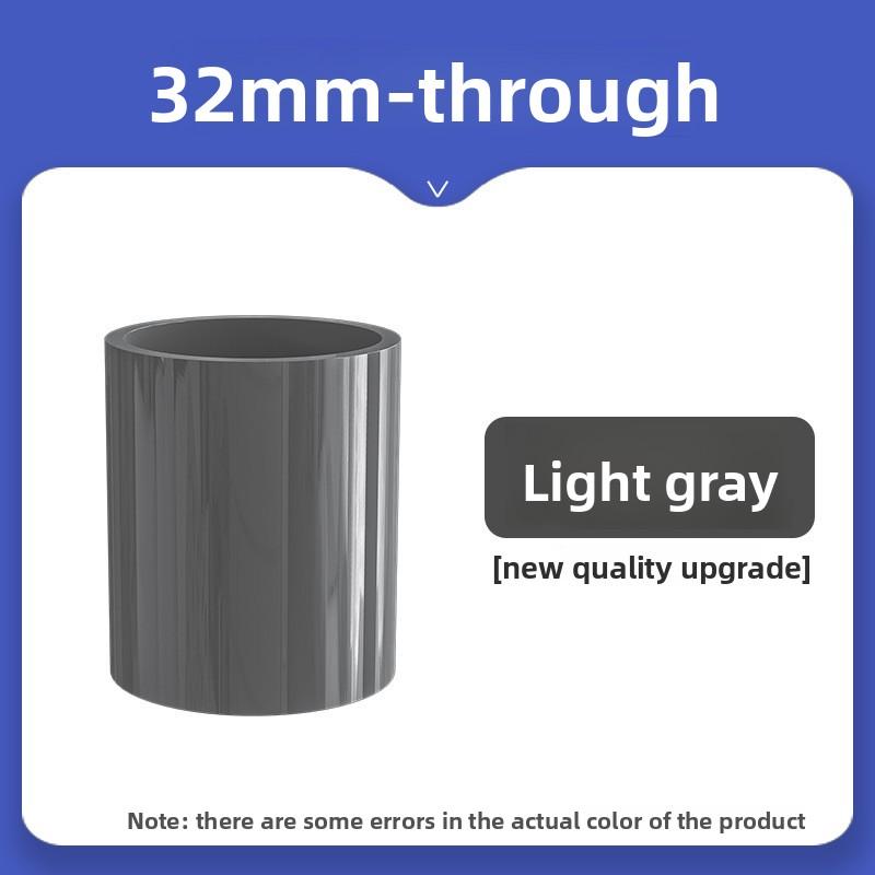 Белый ПВХ соединитель для труб 20/25/32/40/50 мм для садового орошения, аквариума, фитинги для водопроводных труб, адаптер для аквариума, прямые трубные соединения