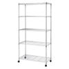 Doshisha Luminus Compatible Metal Luminus Rack, 90cm Wide, 5 Shelves, Steel Storage Shelving, 90cm Wide x 46cm Deep x 180cm High, 400kg Load Capacity,