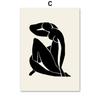 Henri Matisse Line Girl Face Bird Tree Botanical Posters And Prints Wall Art Canvas Painting For Living Room Decorative Pictures