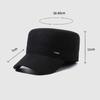 Old Man Hat Men's Winter Middle-aged Dad Wool Flat Top Hat Thick Warm Ear Protection Cap