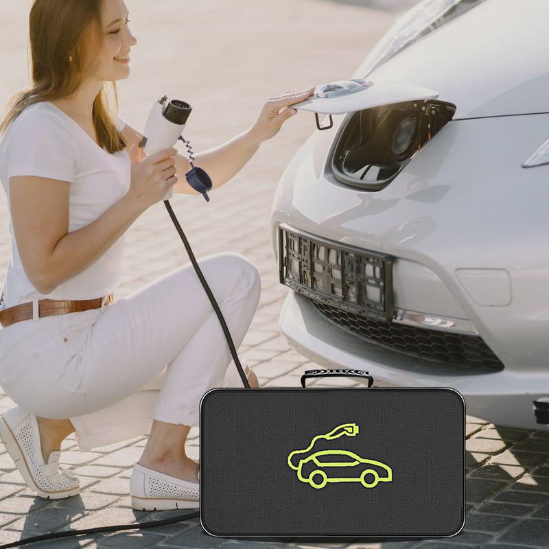 Ev Charger Cable Organizer Bag Charging Cable Organizer Ev Cable Bags Waterproof Electric Car Charger Case Carry Bag For Ev