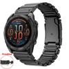 Титановый 26мм ремешок Quick Fit для часов Garmin Fenix 8 7X Pro Tactix 7 EPIX Pro 51мм Enduro 3 2X Instinct 3 2X 50мм Металлический ремешок