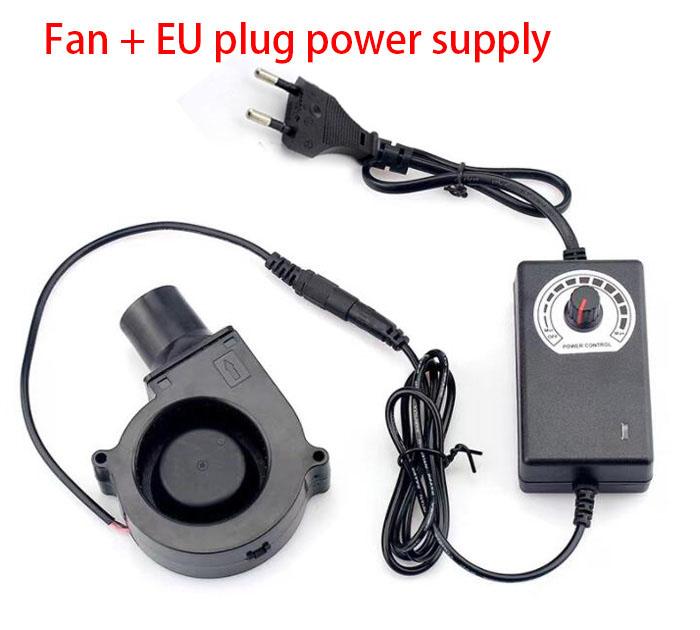 12 В 7 см 7530 DC Power Variable Speed Controller Air Blower Cooler Fan 75 мм Для Кемпинга Кулинария/Барбекю/Дрова/Отходы