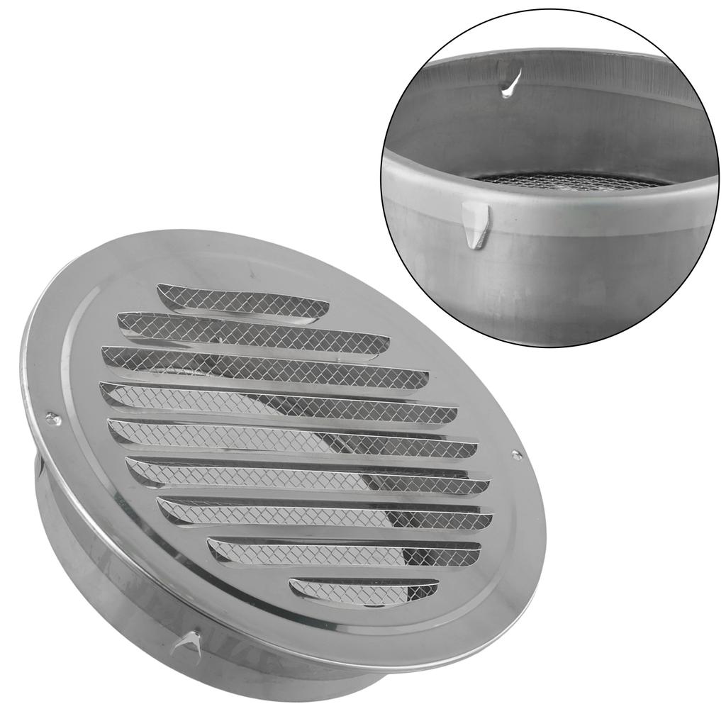 Anti Rust Air Vent Grill Cover Insect Protection Silver