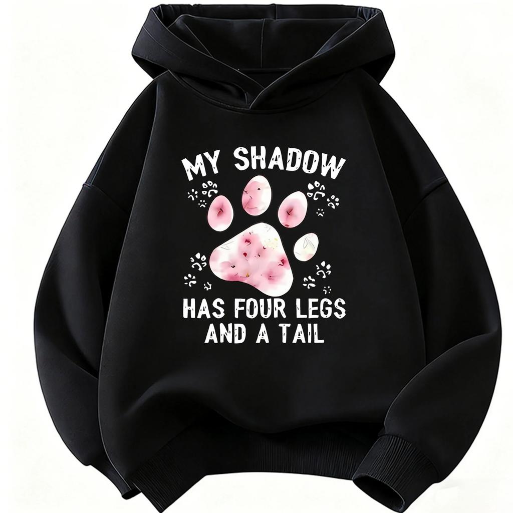 Cute Cat Claw Children's Hooded Sports Shirt Cute Harajuku Boys and Girls Autumn and Winter Casual Warm Top